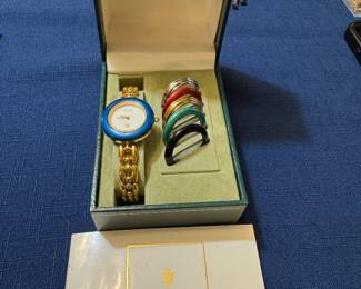 #29 - $250 -Gucci watch with 6 colored bands