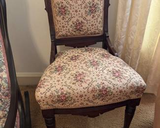 #46 - $50 - Eastlake chair walnut 