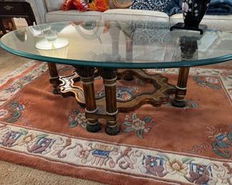 #56 - $120 - Chinese rust color rug 6'10"x 4'2"