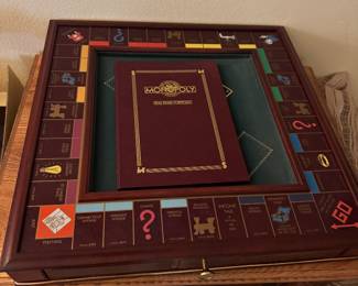 #82 - $200 - Monopoly table & game 21x21x3 Real estate portfolio