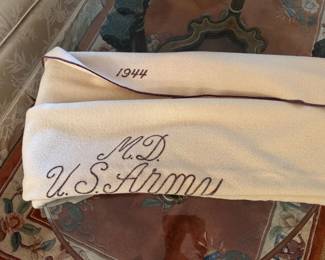 #109 - $48 - US Army wool blanket dated 1944-  81x57 great condition