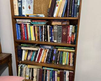 #54- $150 -Heart bookcase pine wood 6 shelves 36x9x74