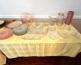 Elegant and Cut Glass