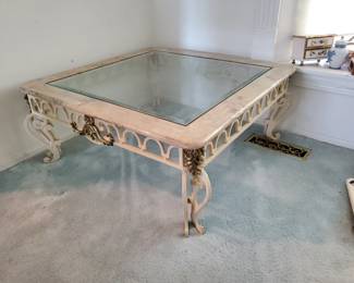 Wrought-iron coffee table