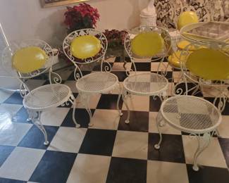 Gorgeous wrought-iron matching chairs