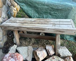 Wood bench