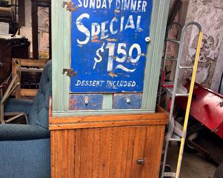 On top - a Sunday Special on a cupboard. On the bottom - a Wains coating dry sink.