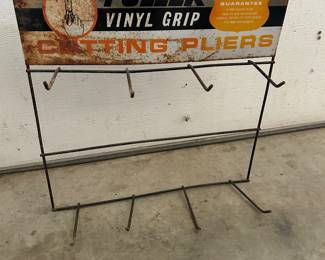In store hardware Fuller Cutting Pliers display rack.