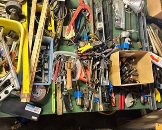 just a sample of the assortment of the hundreds of hand tools for sale.