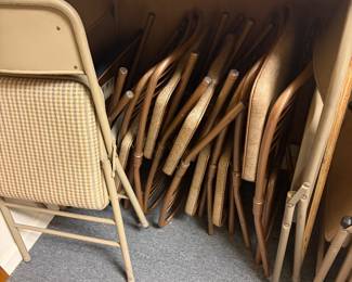 Vintage folding chairs