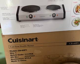 Cusinart cast iron double burner