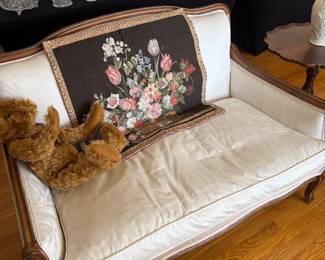 Upholstered, charming loveseat