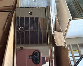 Von Morris solid brass nickel plated door hinge