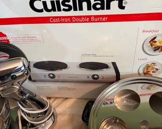 Cusinart cast iron double burner
