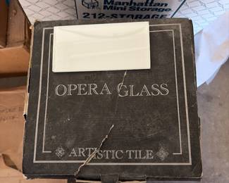 Artistic opera glass tile