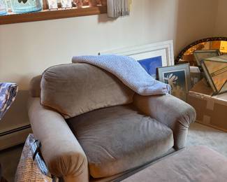 Bloomingdale’s chair with matching ottoman