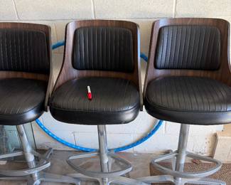 We have 4mcm chrome craft bar stools in great condition for you Mcm man cave