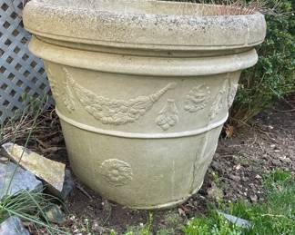 Large cement planters