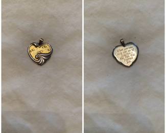 Item #35 - Gorham Sterling Footprints in the Sand Pendant $30