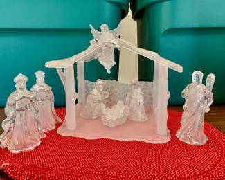 Item #22 - Sterling-Inc Acrylic & Glitter Nativity $18