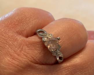 Item #38 - Pink Heart Ring size 8 3/4 $12