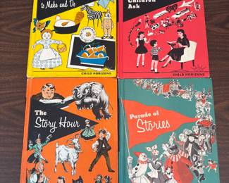 Item #21 - Set of 4 Vintage 1960's Child Horizons Books $30