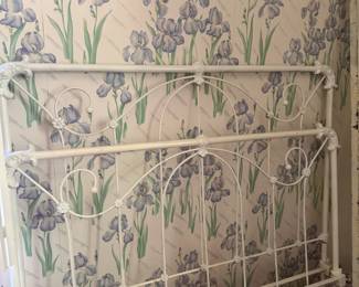 Vintage Full Size wrought iron bed frame