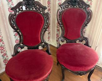 Vintage Victorian Revival Side chairs