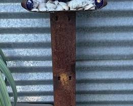 Gazing ball sculpture