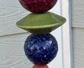 Colorful garden stake