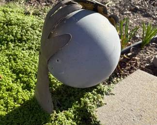 Reaching hands garden sculpture