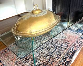Large brass brazier