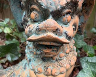 One of pair/ large vintage foo dogs