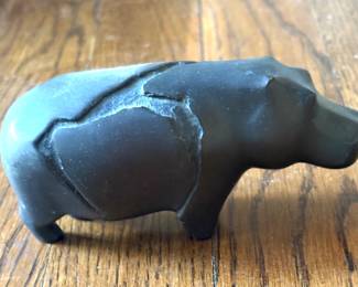 Basalt hippo (likely Egyptian)