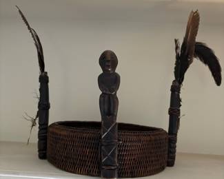 Woven ceremonial headdress (likely Philippines)