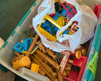 Whole village. Logs, windows, animals. Dairy Barn