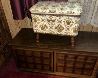 Sewing stand and chest