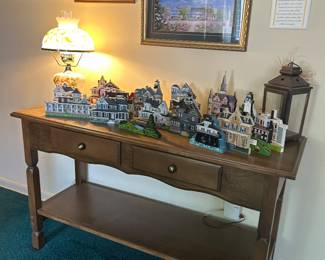 Nice sofa table and collection of  3D houses