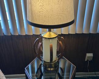 Mid Century lamp and end table