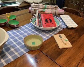 Cook Books and serving items
