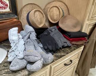 Misc hats, socks, gloves
