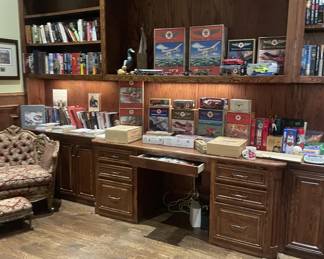 Collectibles, "Texaco" model trucks, Collectible Airplanes, books, etc