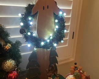Lighted Moose Decor