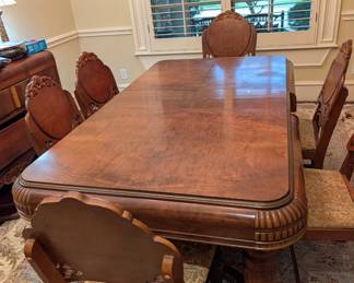 Beautiful Dining Table.  6 Chairs.  Can be sold as a set or by piece.