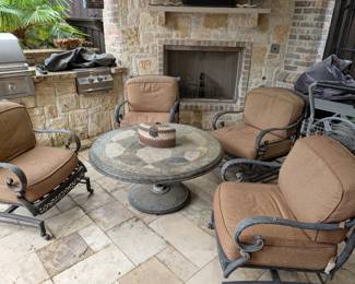 Outdoor table, chairs 