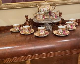 Lefton China Tea Set (Sugar missing lid)