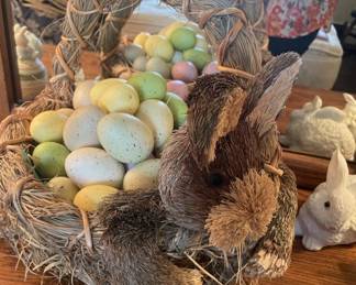 Rabbit Basket with eggs