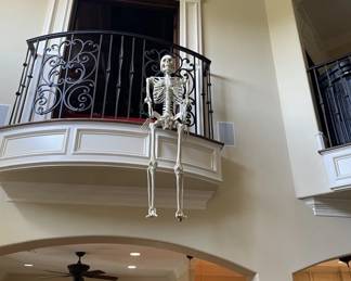 Never too early to decorate for Halloween....may be the remains of Customer who "switched price tags"!  Wonder where he went?