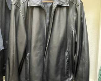 Men's Leather Jacket - Size XL