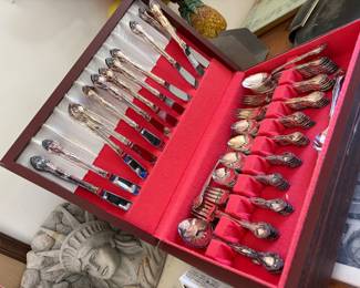 vintage silver-plated cutlery set